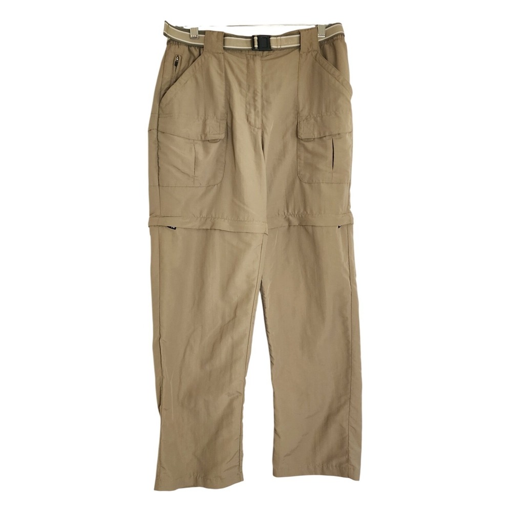 LL Bean Convertible Hiking Pants Nylon Outdoor Fishing  Men's sz Medium‎ W/Belt